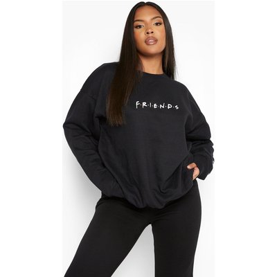 Womens Plus Friends Slogan Licensed Sweat - Black - 16, Black