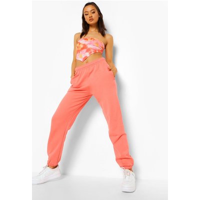 Womens Basic Regular Fit Joggers - Orange - L, Orange