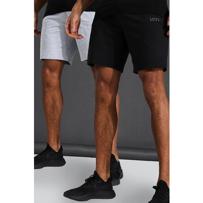 Mens Multi Active Gym 2 Pack Gym Shorts, Multi