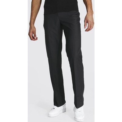 Mens Black Tall Straight Leg Trouser, Black