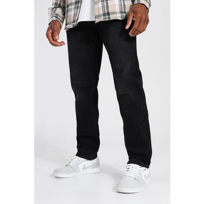 Mens Black Straight Leg Jean, Black