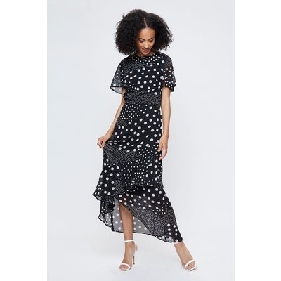 Tall High Low Hem Spot Dress