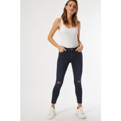 Blue Black Short Ripped Darcy Jeans