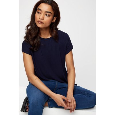 Petite Navy Ovoid Tee