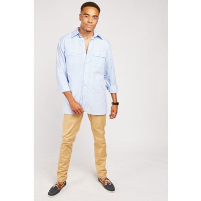 Pocket Flap Front Cotton Shirt