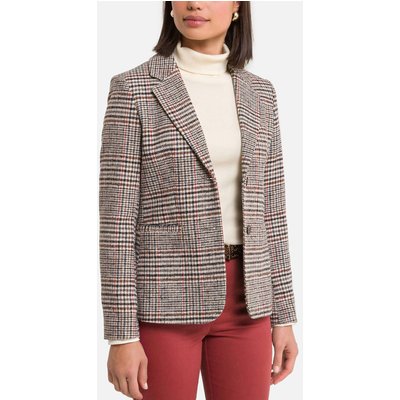 Checked Fitted Jacket