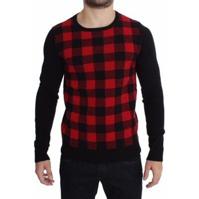 Costume National  Red Black Woo  men's Sweater in multicolour