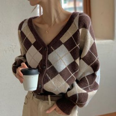 Argyle Cardigan