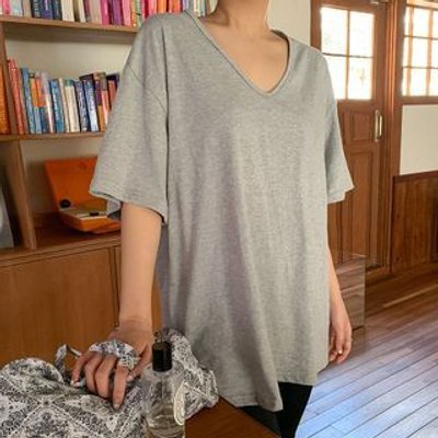 V-Neck Plain T-Shirt