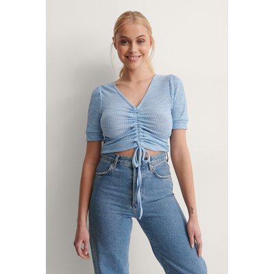 Trendyol Milla Drawstring Detail Top - Blue