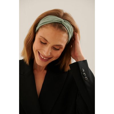 NA-KD Accessories Knotted Hairband - Green