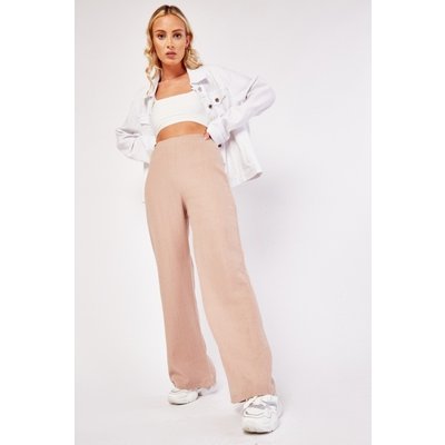 Straight Cut Cotton Trousers