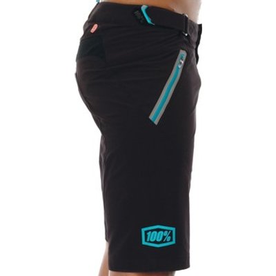 100 Percent  Black 2017 Airmatic Fast Times MTB Shorts  in Black