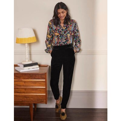 Velvet Trousers Black Women Boden