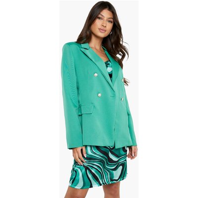 Womens Bright Green Colour Pop Tailored Blazer - 12, Green