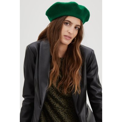 Emerald Felt Beret