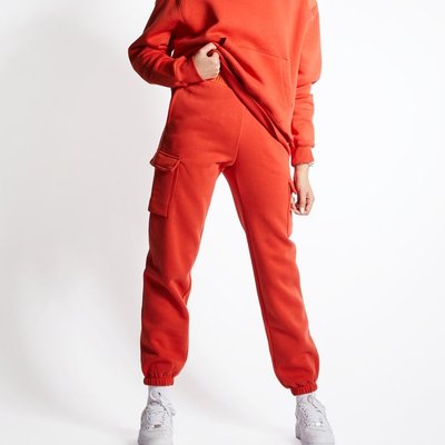 Nike Utility Cargo Loose Cuffed - Women Pants - Red - Cotton Twill - Size S - Foot Locker