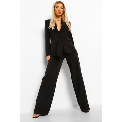 Womens Straight Leg Trousers - Black - 14, Black