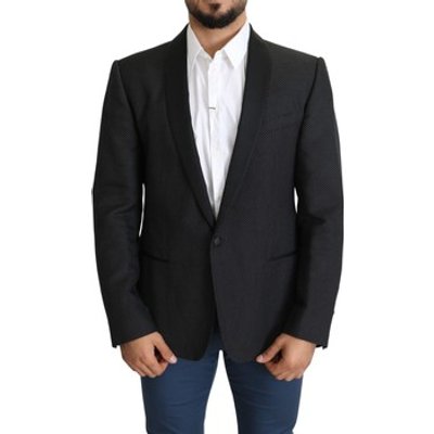 D&amp;G  MARTINI Dotted Slim Fit Blazer  men's Jacket in Black