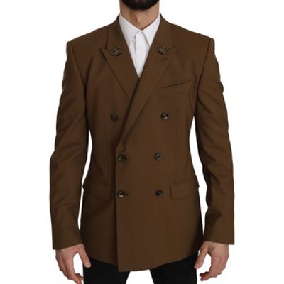 D&amp;G  Wool Royal Crown Jacket Blazer  men's Jacket in Brown