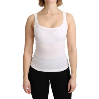 D&amp;G  T-shirt Sleeveless Tank Cotton Top  women's Vest top in White