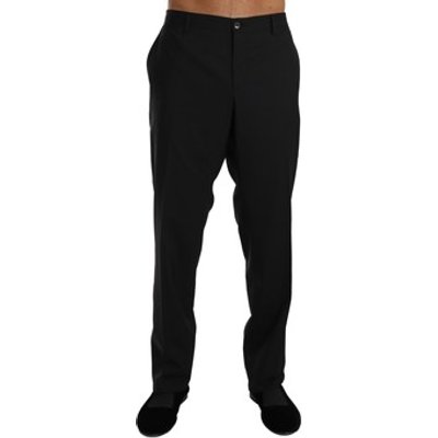 D&amp;G  Wool Stretch Formal Trousers  men's  in Black