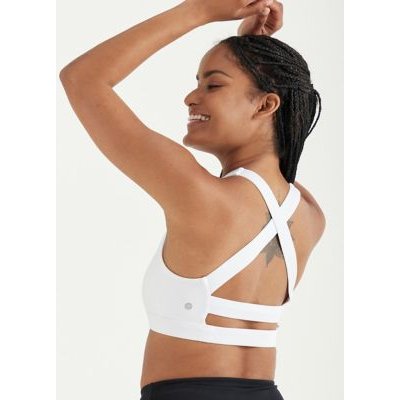 M&S Dharma Bums Womens Non Wired Sports Bra - White, White