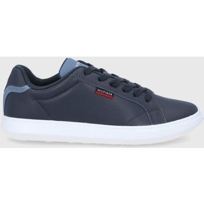 Tommy Hilfiger buty skórzane kolor granatowy