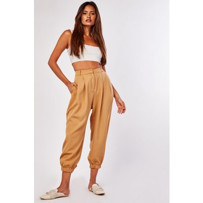 High Waist Elasticated Cuff Trousers