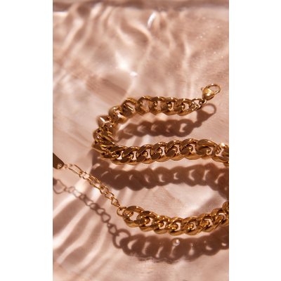 Gold Stainless Steel Chain Bracelet