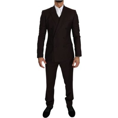 D&amp;G  Wool Slim 3 Piece MARTINI Suit  men's  in Bordeaux