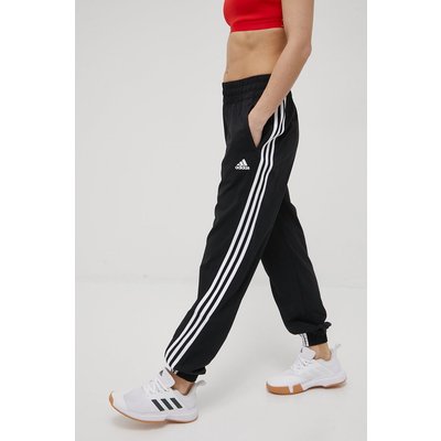 adidas Performance spodnie H59081 damskie kolor czarny joggery high waist