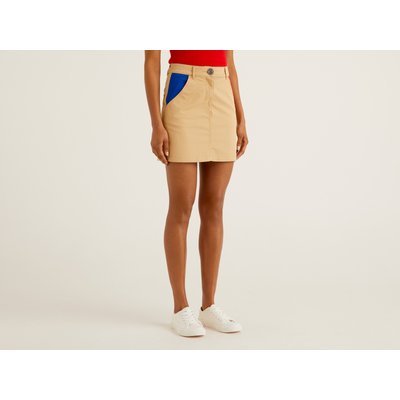 Benetton, Jccxucb Short Skirt, size 14, Beige, Women