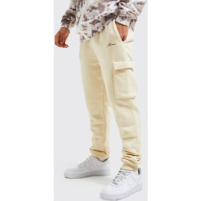 Men's Man Signature Slim Fit Cargo Jogger - Beige - Xl, Beige