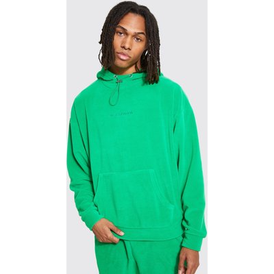 Men's Heavyweight Polar Fleece Hoodie - Green - S, Green