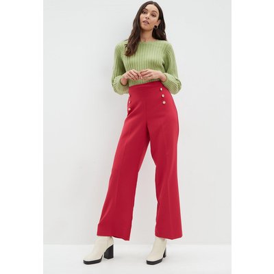 Women's Palazzo Wide Leg Trousers - pink - 12