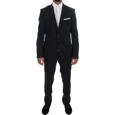 Daniele Alessandrini  Two Button Slim Fit Suit  men's  in Black