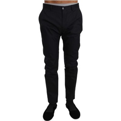 D&amp;G  Cotton Stretch Formal Trousers Pants  men's Skinny Jeans in Black