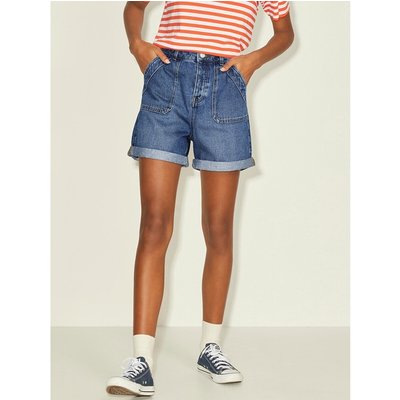 Jeansshorts mit hohem Bund