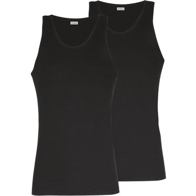 Pack of 2 Héritage Vest Tops in Cotton