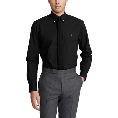 Stretch Cotton Poplin Shirt in Slim Fit