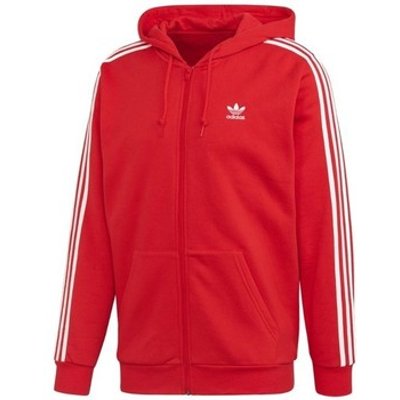 adidas  3STRIPES Hoodie  men's Sweatshirt in Red