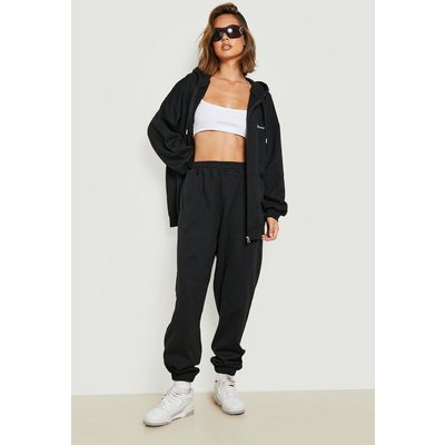 Womens Dsgn Studio Zip Through Hooded Tracksuit - Black - L, Black