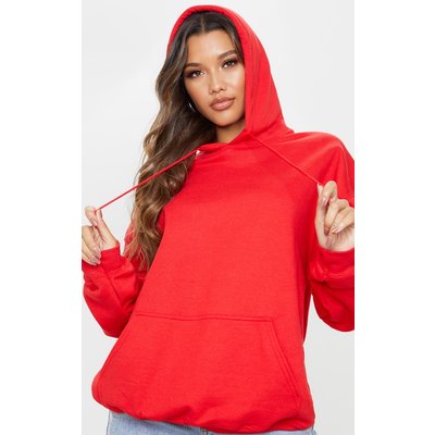 Red Oversized Sweat Hoodie