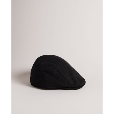 Ted Baker Flat Cap in Black ALFREDE, Men's Accessories