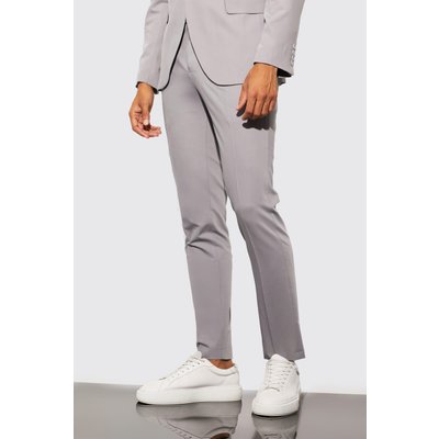 Mens Grey Skinny Suit Trousers, Grey