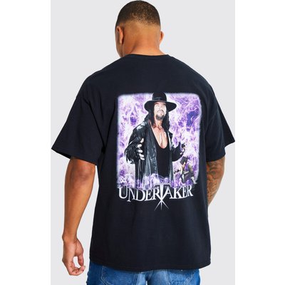 Mens Black Oversized Wwe Undertaker License T-shirt, Black