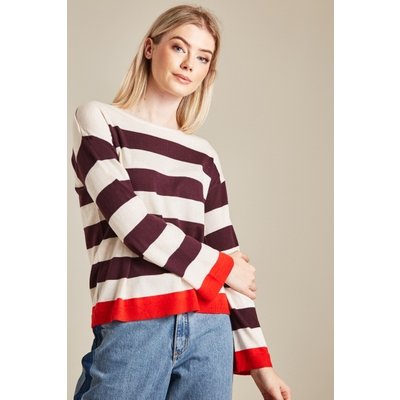 Colour Block Thin Knit Top