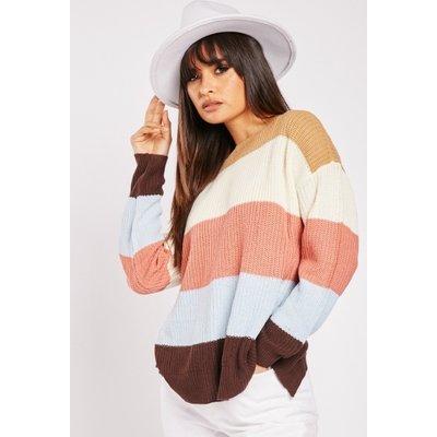 Open Back Colour Block Jumper