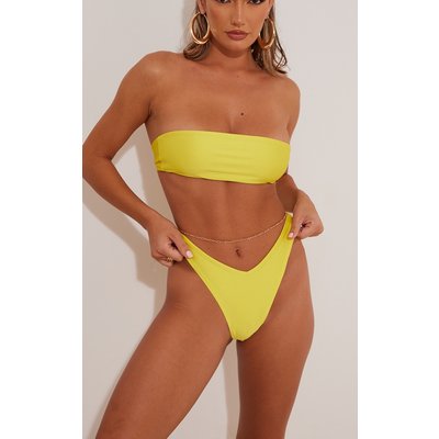 Yellow Mix & Match V Front Bikini Bottoms